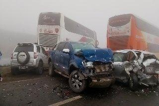 Choque múltiple en Variante de Pasamayo deja 12 heridos