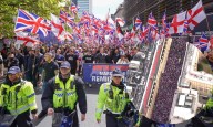 Marchan en Londres mas de cien mil personas contra migración musulmana