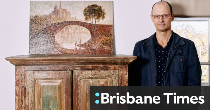 Davin thought his painting might be a Lloyd Rees. AI helped him confirm it