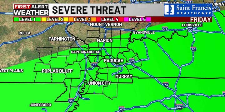 First Alert: Strong storms possible late Friday