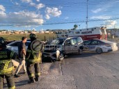 Choque en la Cantera deja una mujer lesionada