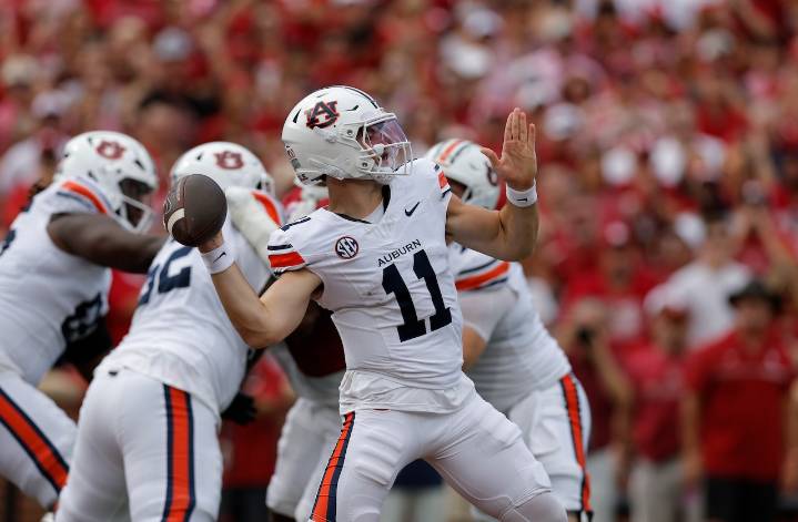 Where is Auburn football ranked after losing to Oklahoma?
