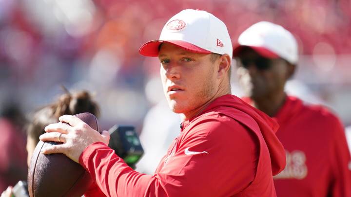 Christian McCaffrey added to practice report as limited with calf injury