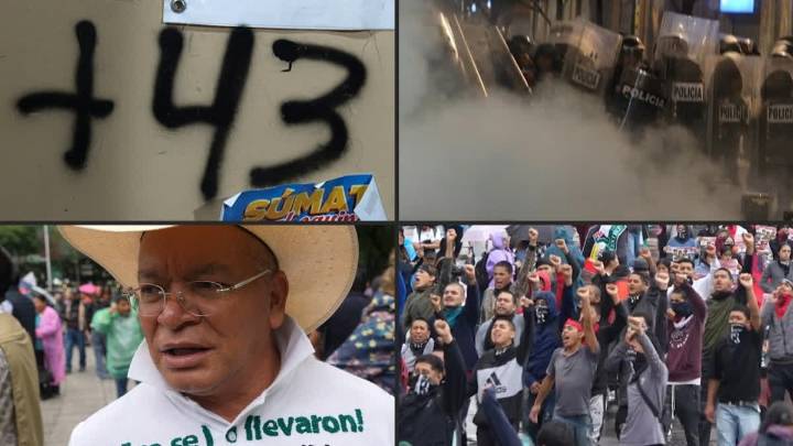 Mexico City Military Barracks Targeted In Protest Over Student Disappearances