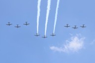 Cielos de Tlaxcala son escenarios de prácticas aéreas para el desfile del 16 de septiembre