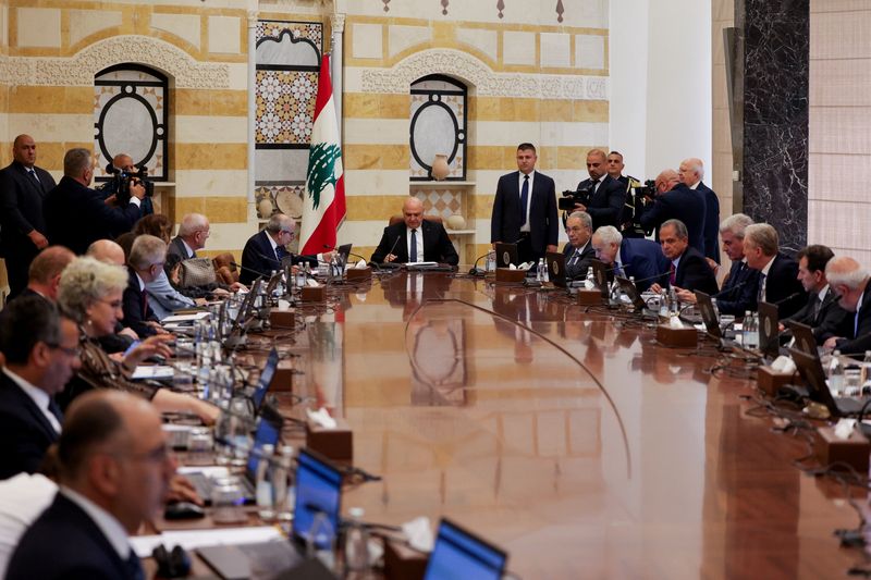 Lebanon cabinet welcomes army plan to disarm Hezbollah, no timeline given