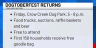 Dogtoberfest returns to Crow Creek Dog Park in September