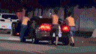 3 Chinese men push car to avoid drunk driving challan, get fined for blocking road