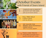 Friends of Sears Island October events