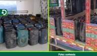 Incautan 1.480 galones de combustible en Nariño que serían usados para explotación ilícita de yacimientos mineros