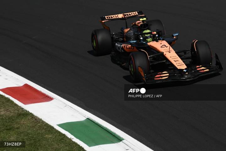 Norris deja con la miel en los labios a Ferrari en los libres en Monza