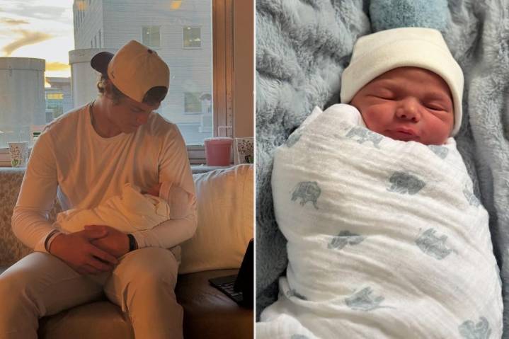 Vikings' J.J. McCarthy, fiancee Katya Kuropas have baby boy