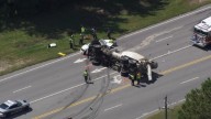 Driver, 5-week-old baby killed in crash involving cement truck; 3 others injured