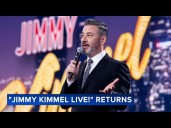 Jimmy Kimmel to return to air on Tuesday