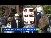 Hundreds join local unions for 'Workers over billionaires' Chicago Labor Day march and rally