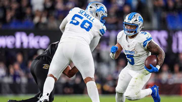 Lions' David Montgomery uses Joker to run over Baltimore Ravens