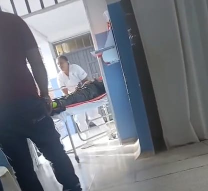 El Bordo: policías se defendieron de los drones cuando recibían atención en el hospital