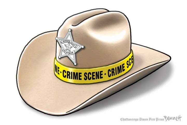 Cartoon: Crime scene