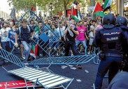 Las protestas propalestinas revientan La Vuelta y ahondan la fractura política