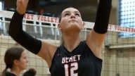 Benet Academy girls volleyball steamrolls Metea Valley in straight sets
