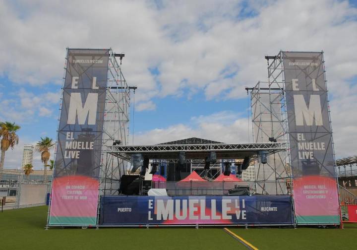 El nuevo macroespacio de música en directo y conciertos en el puerto de Alicante arranca su primera temporada