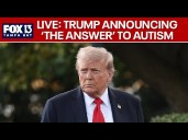 President Trump making announcement on autism