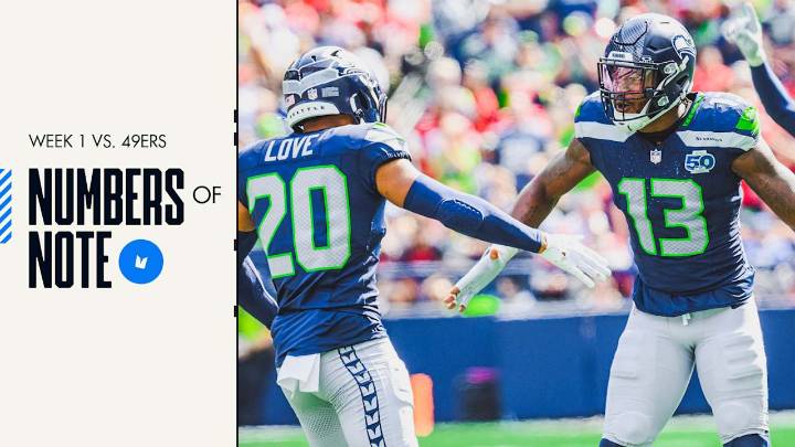 12 Numbers Of Note From The Seahawks' Week 1 Loss To The 49ers