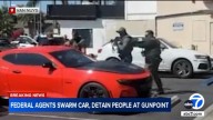 Federal agents detain multiple people at gunpoint in Van Nuys, video shows