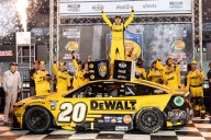 Bell wins at Bristol, completing sweep in first round of NASCAR Cup playoffs for Joe Gibbs Racing