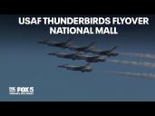 USAF Thunderbirds flyover National Mall