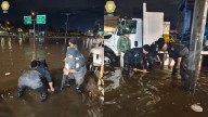 Lluvia provoca inundación en la zona del Puente de la Concordia