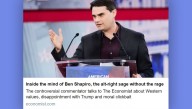 The Economist Apologizes After Labeling Ben Shapiro 'Alt-Right' Instead Of 'Filthy Nazi'