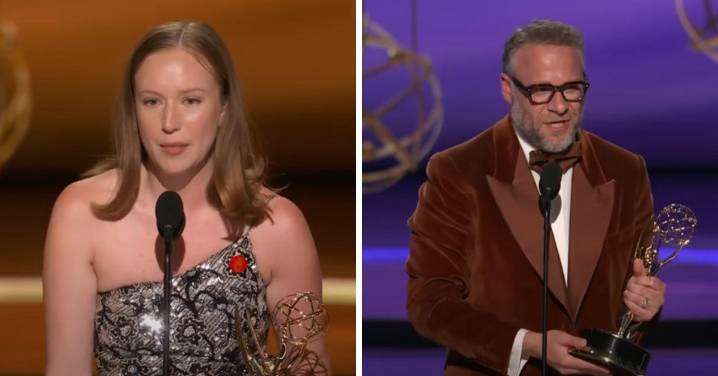 Craziest Moments From the 2025 Emmys: Hannah Einbinder's Censored Speech, Seth Rogen's First