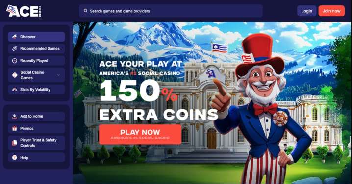 ACE.com Casino promo 2025: Get 50K GC + 25 FREE SC