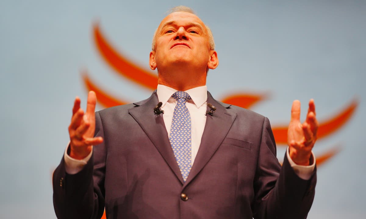 Ed Davey lays out Lib Dem plan to overtake the Tories at next election in speech full of digs at Nigel Farage
