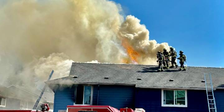 Firefighter hurt in fire at Vancouver triplex that neighbors say started with ‘explosions’
