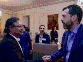 Galán y Petro revisaron reconstrucción del hospital San Juan de Dios