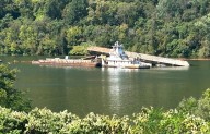 Coast Guard responds to overturned barge on Ohio River in East Liverpool