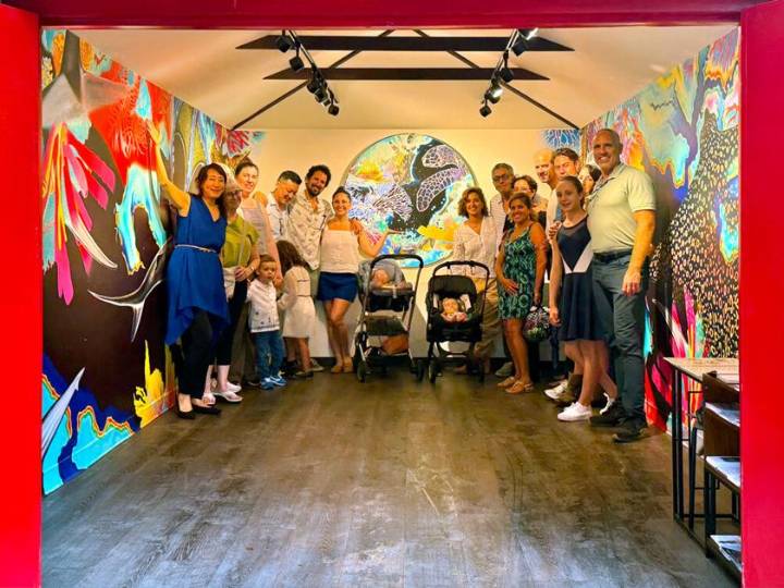 Enter the deep blue sea with kaleidoscopic art