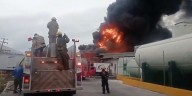 Fábrica de aceites se incendió en Apodaca, Nuevo León