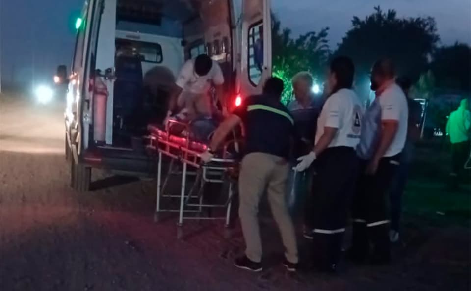 Un joven sufrió una convulsión circulando en moto por Yonopongo