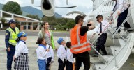 Niños pusieron a volar sus sueños en visita a aeropuerto La Nubia, de Manizales