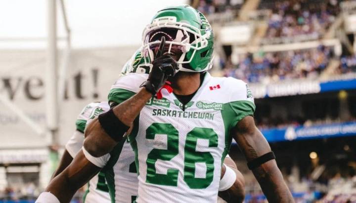 Riders wanted to ‘change the narrative’ about losing in Winnipeg, did so in Labour Day Classic rematch win: DB Tevaughn Campbell