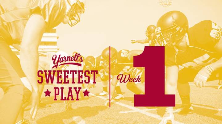 Vote for Yarnell's Sweetest Play of the Week for week 1