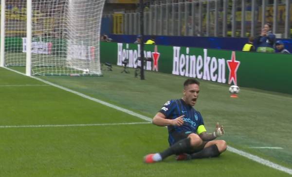 Champions: con dos goles de Lautaro, Inter le ganó 3 a 0 a Slavia Praga