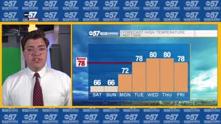 Mild, fall-like conditions this weekend