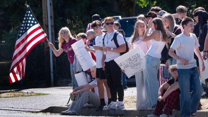 Thurston High students protest educator's post about Charlie Kirk