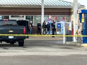 Suspect in custody suspect after a woman was fatally stabbed at a Shelby Twp. gas station