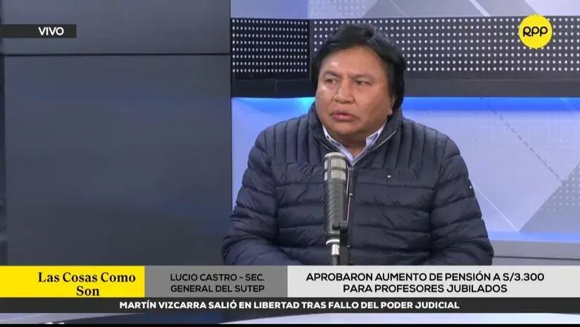 Sutep pide al Ejecutivo promulgar ley que eleva a 3300 soles la pensión a docentes jubilados y cesantes