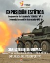 El Regimiento 'España' 11 exhibe su material de combate en San Esteban de Gormaz este jueves
